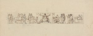 Study for a Relief with Romanesque Figures by Robert Smirke