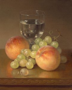Still Life, Wineglass, Two Peaches by Robert Spear Dunning
