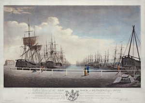 A West View of the New Dock at Kingston upon Hull
