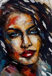 Intense Gaze Woman by Robert Thirtle