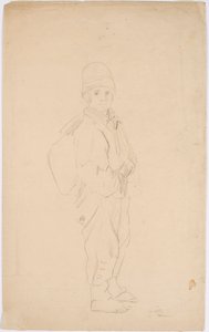 Beggar Boy with a Bag on His Back