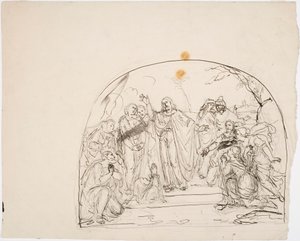 Christ Raising the Dead by Robert Wilhelm Ekman