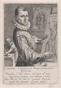 Portrait of Cornelis Cornelisz. van Haarlem by Robert Willemsz de Baudous