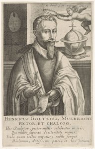 Portrait of Hendrik Goltzius, c.1610 by Robert Willemsz de Baudous