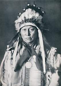 A Sioux Chief in His Warpaint, 1912