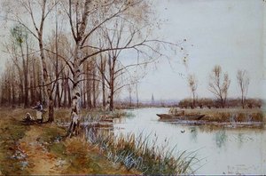 On the Colne by Robert Winchester Fraser