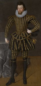 Portrait of a Man, Probably Sir John Scott (1564-1616), circa 1600-1605 by Robert the Elder Peake