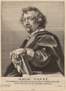Simon Vouet by Robert van Voerst after Sir Anthony