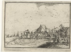 Encampment (series: Landscapes with Encampments) by Robert van den Hoecke