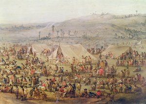 Military Encampment (detail) by Robert van den Hoecke