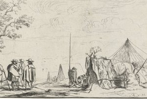 Soldiers at a Camp by Robert van den Hoecke