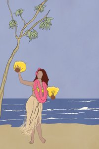 Hula Girl, 2022 by Roberta Murray