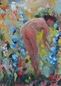 She Loved Her Delphiniums by Roberta Murray