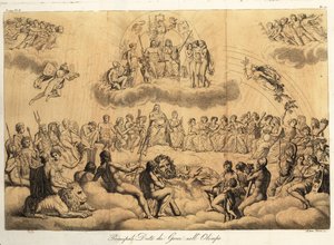 Principal Greek gods on Mount Olympus