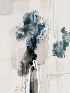 Dynamic Blue Abstract by Roberto Moro
