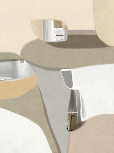 Muted Abstract Forms by Roberto Moro