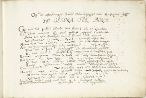 Eulogy on Gesina ter Borch (Part One) by Robertus Altius (signed by artist)