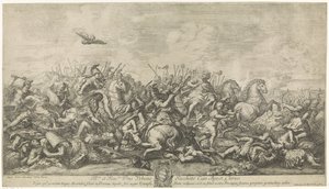 Battle between Alexander the Great and Darius III by Robertus de Mol
