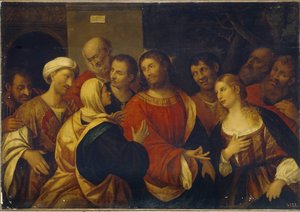 Christ In The House Of Martha And Mary by Rocco Marconi