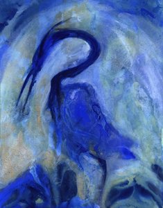 Abstract Blue Heron by RodMacIver