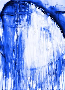 Flowing Blue Abstract