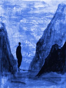 Lone Figure Blue Mountains