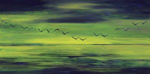 Serene Green Flight by RodMacIver