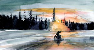 Wilderness Lake Paddling by RodMacIver
