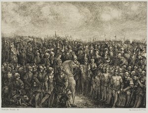 Caesar and His Prisoners by Rodolphe Bresdin