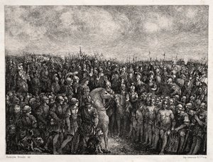 Caesar and his Prisoners by Rodolphe Bresdin