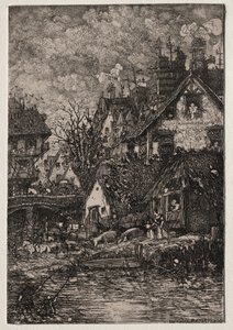 Entrance to a Village, 1861