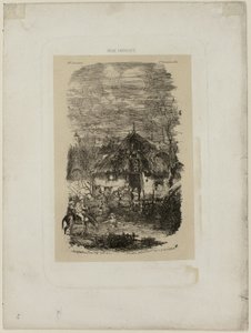 Farm Cottage, from Revue Fantaisiste by Rodolphe Bresdin
