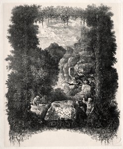First Frontispiece for Fables and Fairy-Tales by Thierry-Faletans by Rodolphe Bresdin