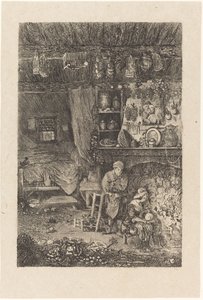 Flemish Interior by Rodolphe Bresdin