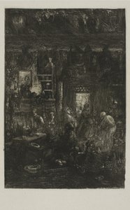 Moldavian Interior by Rodolphe Bresdin