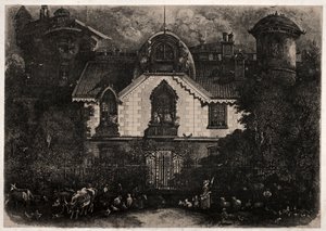 The Enchanted House, 1871 by Rodolphe Bresdin