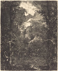 The Towns Behind the Marsh by Rodolphe Bresdin
