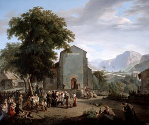 The re-establishment of worship after the Revolution by Rodolphe Topffer