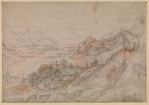 Mountain landscape - Inn Valley in the Tyrol, 1607