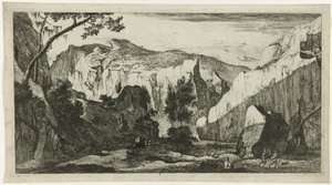 Mountain Landscape with Rocks