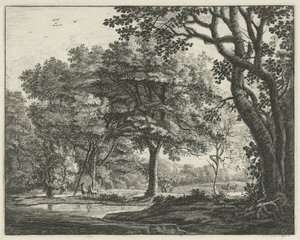 Deer in the Hague Forest by Roelant Roghman