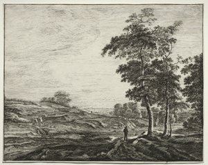 Six Views in the Wood of the Hague: Peasant Seen from the Back by Roelant Roghman