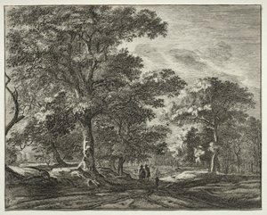 Six Views in the Wood of the Hague (series) by Roelant Roghman