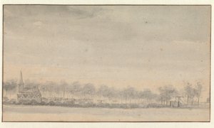 The Village of Nederhorst and the Castle from the South by Roelant Roghman