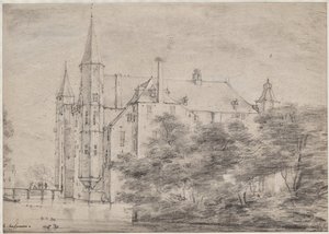 Zuylen Castle Near Utrecht by Roelant Roghman