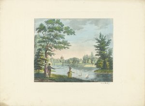 Walkers in a Park by Roelof van der Meulen