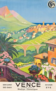 Poster advertising Vence