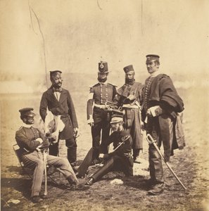 Brigadier General Van Straubenzee & Officers of the Buffs by Roger Fenton