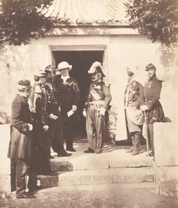 Group at Headquarters, 1855 by Roger Fenton