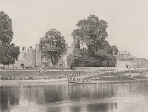 Hampton Court on Thames by Roger Fenton